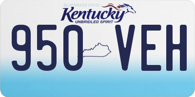 KY license plate 950VEH
