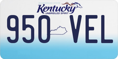 KY license plate 950VEL