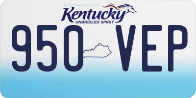 KY license plate 950VEP
