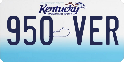 KY license plate 950VER