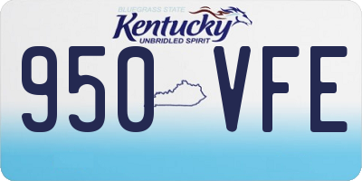 KY license plate 950VFE