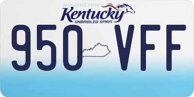 KY license plate 950VFF