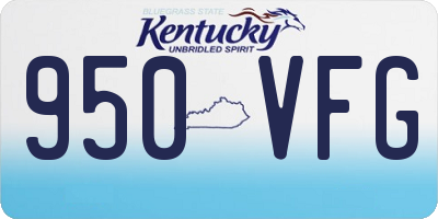 KY license plate 950VFG