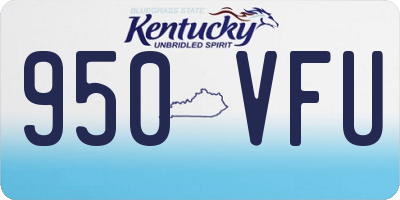 KY license plate 950VFU