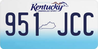 KY license plate 951JCC