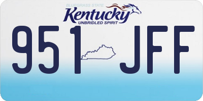 KY license plate 951JFF