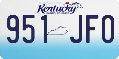 KY license plate 951JFO