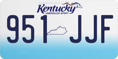 KY license plate 951JJF