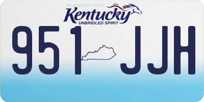 KY license plate 951JJH