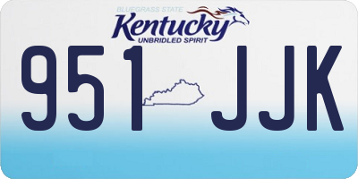 KY license plate 951JJK