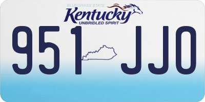KY license plate 951JJO