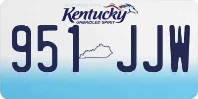 KY license plate 951JJW