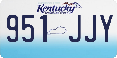 KY license plate 951JJY