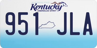 KY license plate 951JLA