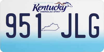 KY license plate 951JLG