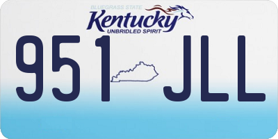 KY license plate 951JLL