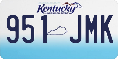 KY license plate 951JMK
