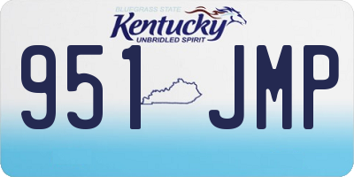 KY license plate 951JMP