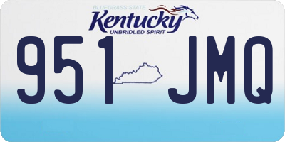 KY license plate 951JMQ