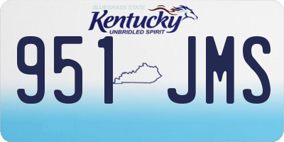 KY license plate 951JMS