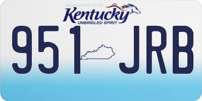 KY license plate 951JRB