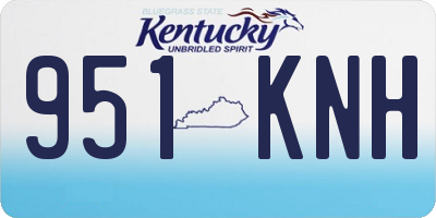KY license plate 951KNH