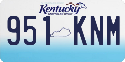 KY license plate 951KNM