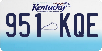 KY license plate 951KQE