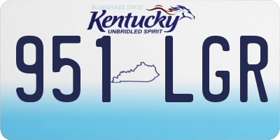 KY license plate 951LGR
