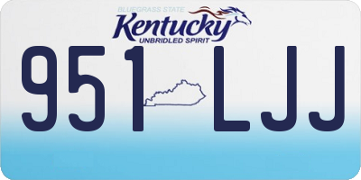 KY license plate 951LJJ