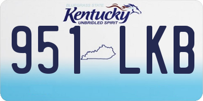 KY license plate 951LKB