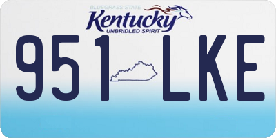 KY license plate 951LKE