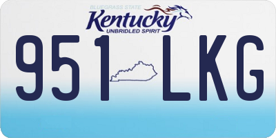 KY license plate 951LKG