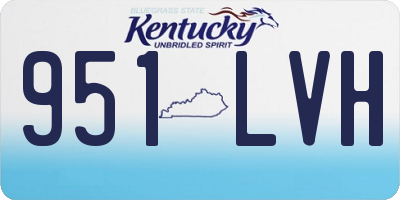 KY license plate 951LVH
