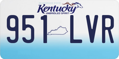 KY license plate 951LVR