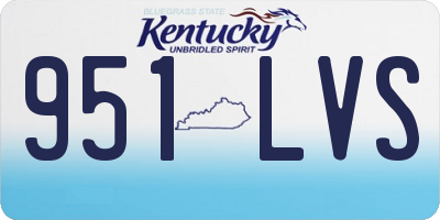 KY license plate 951LVS
