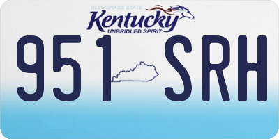 KY license plate 951SRH