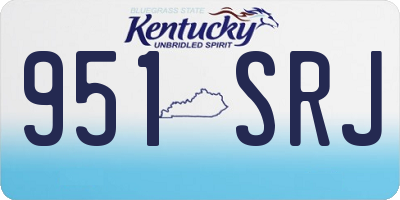 KY license plate 951SRJ