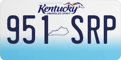 KY license plate 951SRP