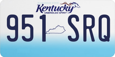 KY license plate 951SRQ