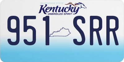 KY license plate 951SRR