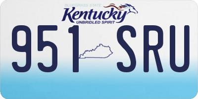KY license plate 951SRU