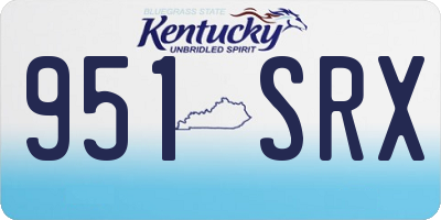 KY license plate 951SRX