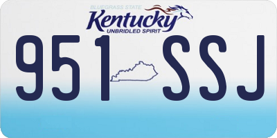 KY license plate 951SSJ
