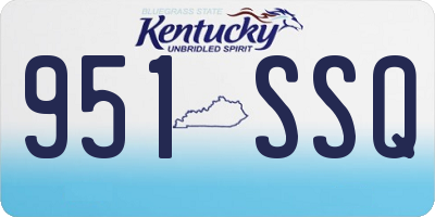 KY license plate 951SSQ