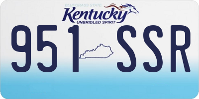 KY license plate 951SSR
