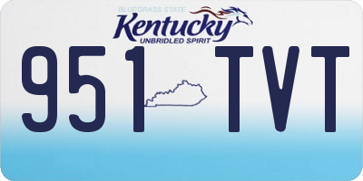 KY license plate 951TVT