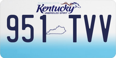 KY license plate 951TVV