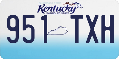 KY license plate 951TXH