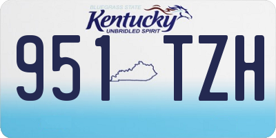 KY license plate 951TZH